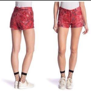 IRO • Shorts • Omiandato • Shorts • Linen • Bandana • 40 • Red • Paisley